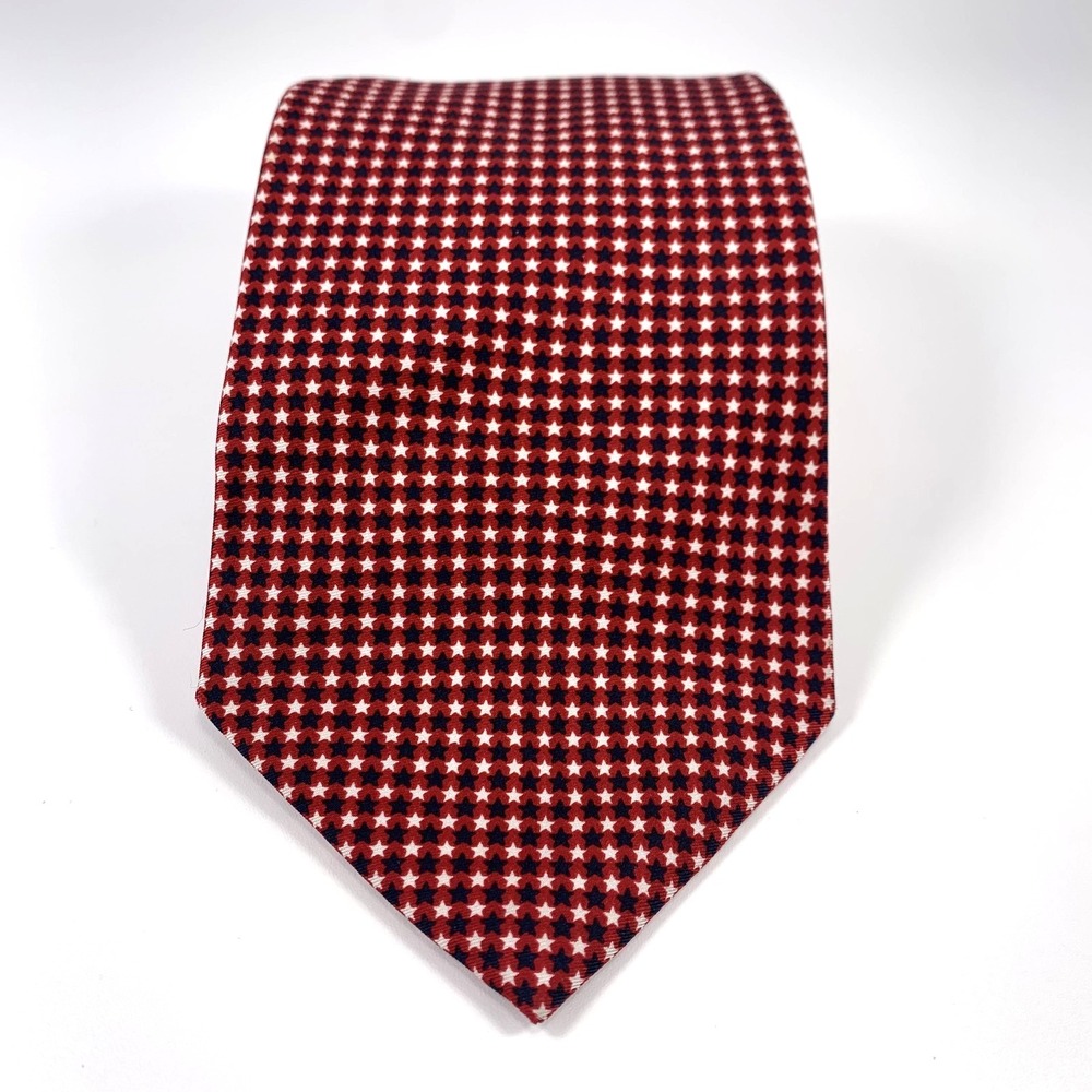 Fox News‎ Channel Mens Silk Fair & Balanced Special Report Red w Stars USA Rare - Picture 8 of 8